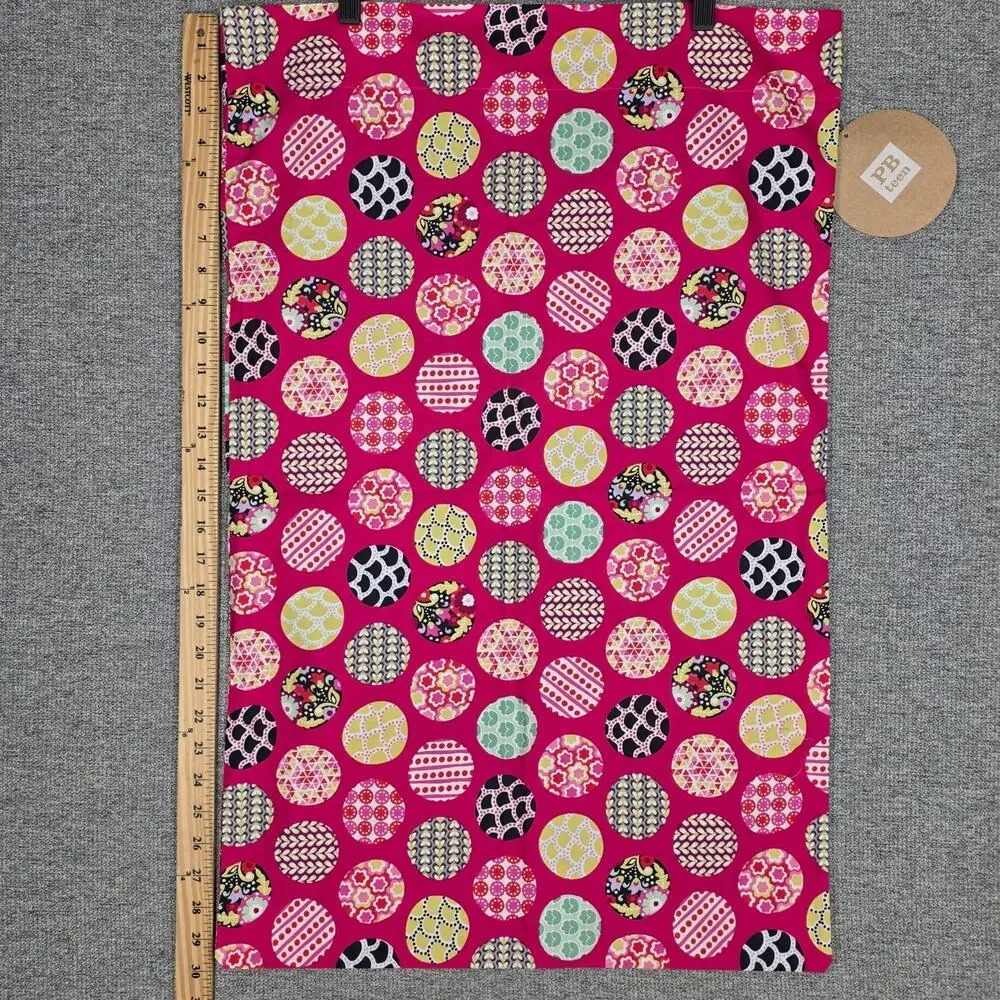 POTTERY BARN TEEN – 100% COTTON SLEEPING BAG PILLOWCASE – MULTICOLOR PRINT – NWT